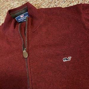 Vineyard Vines 1/4 Zip Cashmere Pullover Sweater